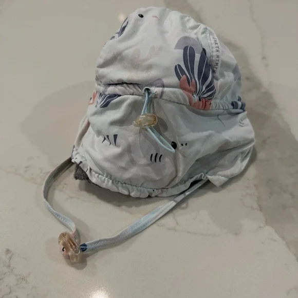 Earth Nymph Baby Oceanic Legionnaire Sun Hat Infant Size Adjustable Beach Summer - Picture 3 of 6